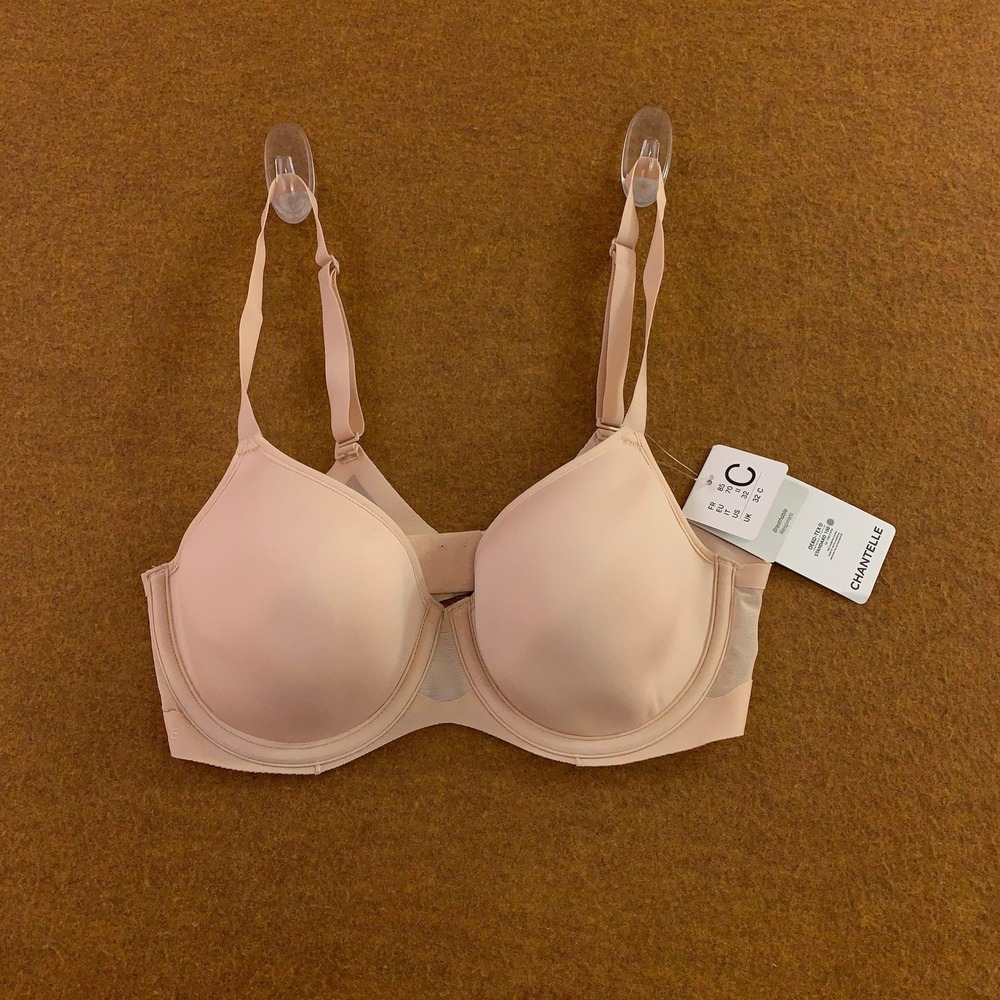 Chantelle Womens US 32C Nude Norah Seamless Breathable Underwire Bra NWT